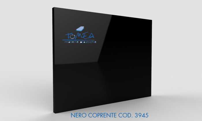 Plexiglass Colato Nero Coprente 6mm - Vendita Materie Plastiche