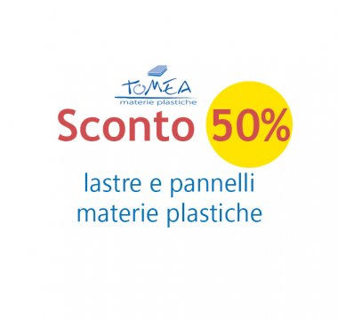 Sconto del 50% sulle lastre di policarbonato compatto