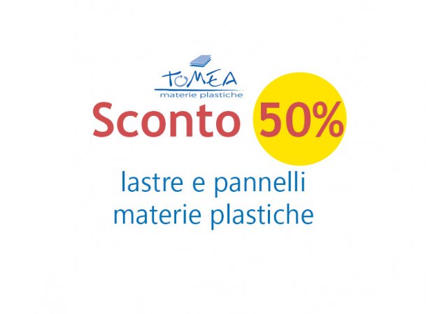 Sconto del 50% sulle lastre di plexiglass colato colorato