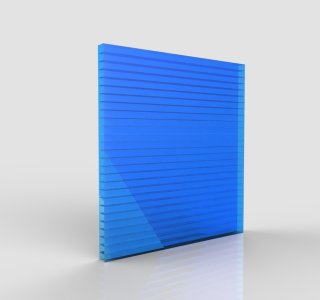 Policarbonato Alveolare Azzurro 10mm
