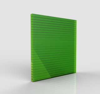 Policarbonato Alveolare Verde 10mm