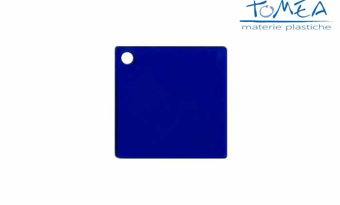 Plexiglass Colato Colorato Trasparente Blu spessore 3mm