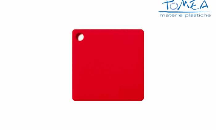 Plexiglass Colato Colorato Opal Rosso Pastello spessore 3mm