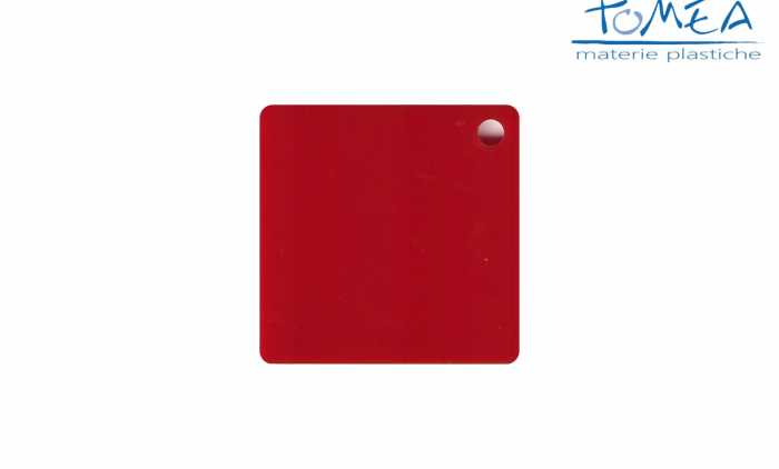 Plexiglass Colato Colorato Opal Rosso Scuro spessore 3mm