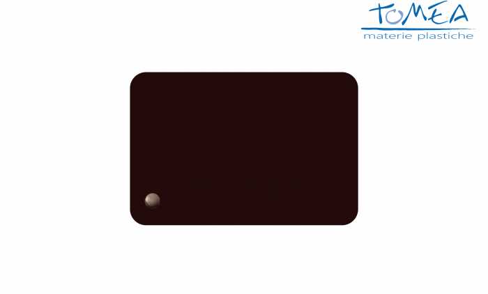 Plexiglass Colato Colorato Coprente Marrone Scuro spessore 3mm