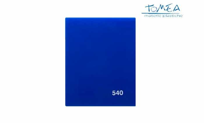 Plexiglass Colato Colorato Opal Blu 540 spessore 3mm