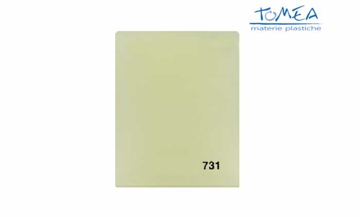 Plexiglass Colato Colorato Opal Giallo Chiaro 731 spessore 3mm