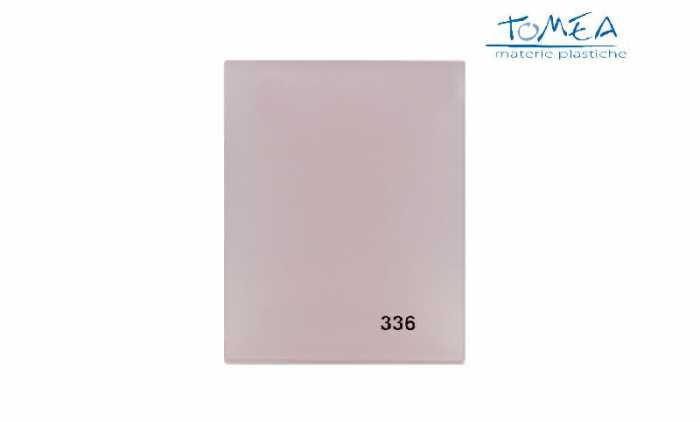 Plexiglass Colato Colorato Opal Rosa Chiaro 336 spessore 3mm