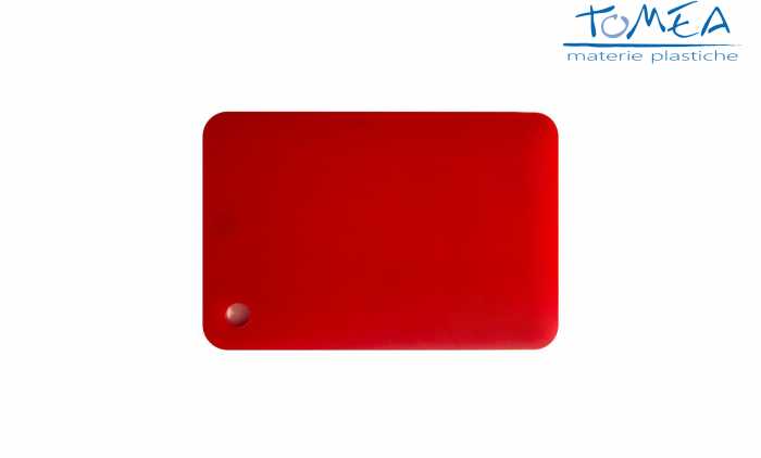 Plexiglass Colato Colorato Opal Rosso Scarlatto spessore 3mm