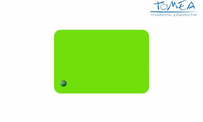 Plexiglass Colato Colorato Opal Verde Chiaro spessore 3mm