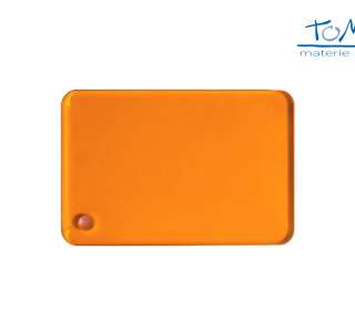 Plexiglass Colato Colorato Trasparente Arancione spessore 3mm