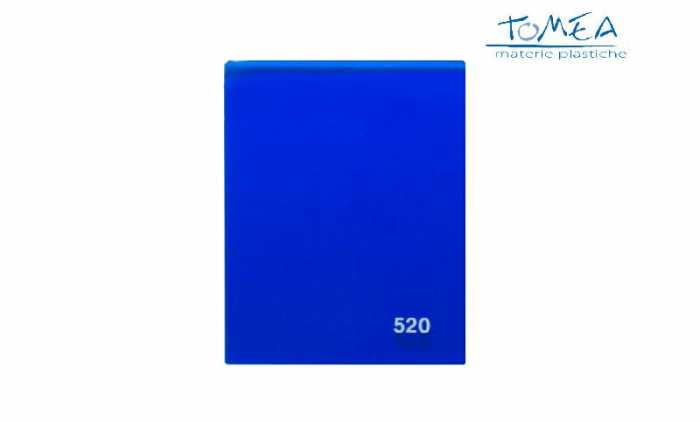 Plexiglass Colato Colorato Trasparente Blu 520 spessore 3mm