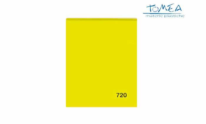 Plexiglass Colato Colorato Trasparente Giallo 720 spessore 3mm