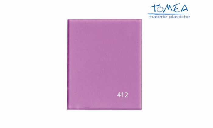Plexiglass Colato Colorato Trasparente Lilla 412 spessore 3mm