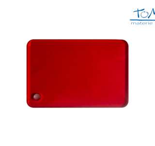 Plexiglass Colato Colorato Trasparente Rosso Intenso spessore 3mm
