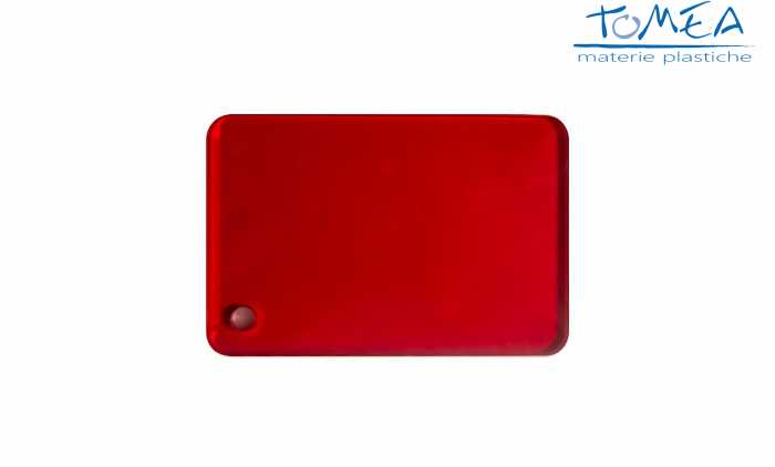 Plexiglass Colato Colorato Trasparente Rosso Intenso spessore 5mm