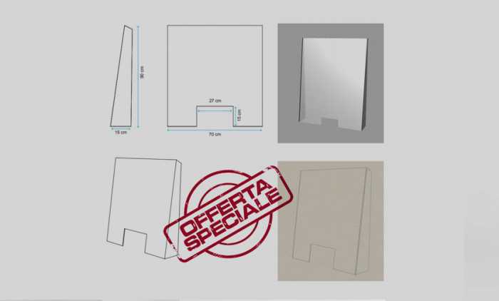 Parafiato in Plexiglass modello 2