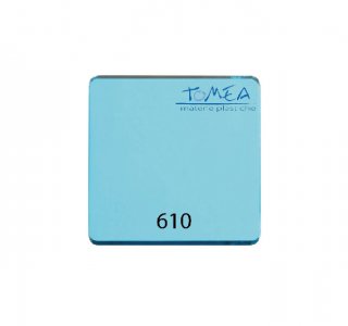 Plexiglass Colato Colorato Fumè Acquamarina spessore 3mm