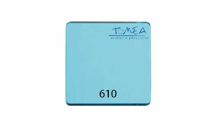 Plexiglass Colato Colorato Fumè Acquamarina spessore 3mm