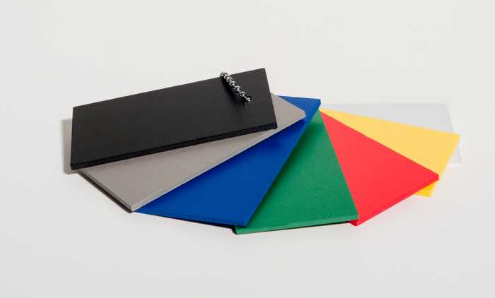 Lastre PVC Espanso Colorato Nero 10mm