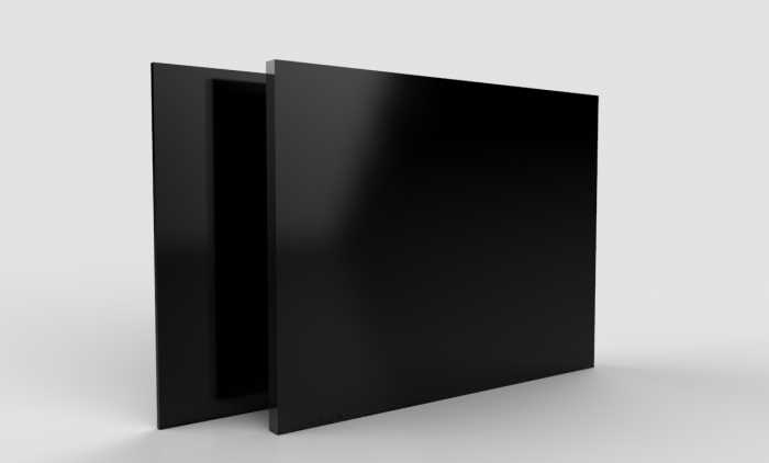 Lastre Alluminio Composito Nero 3mm