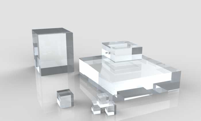 Blocchi in Plexiglass Trasparente 50mm