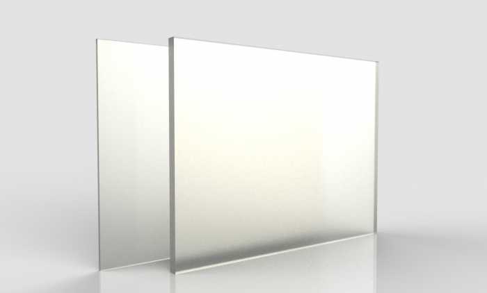 Plexiglass colato Bianco Opal Traslucido 3mm