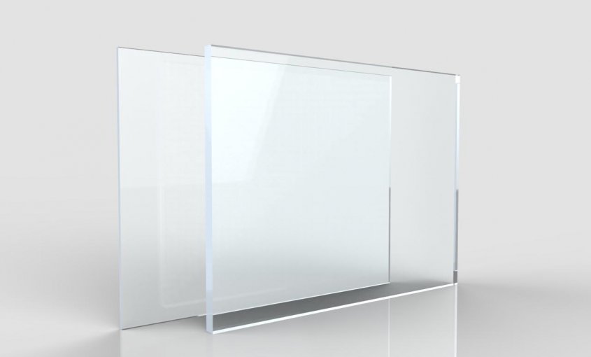 DesignPlex Porta depliant in plexiglass Trasparente, Formato A4 - Dimensioni Interna Tasca 22x5 - Ingombro Totale cm. 25.5x16x21.5