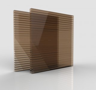 Policarbonato Alveolare Fumè Bronzo