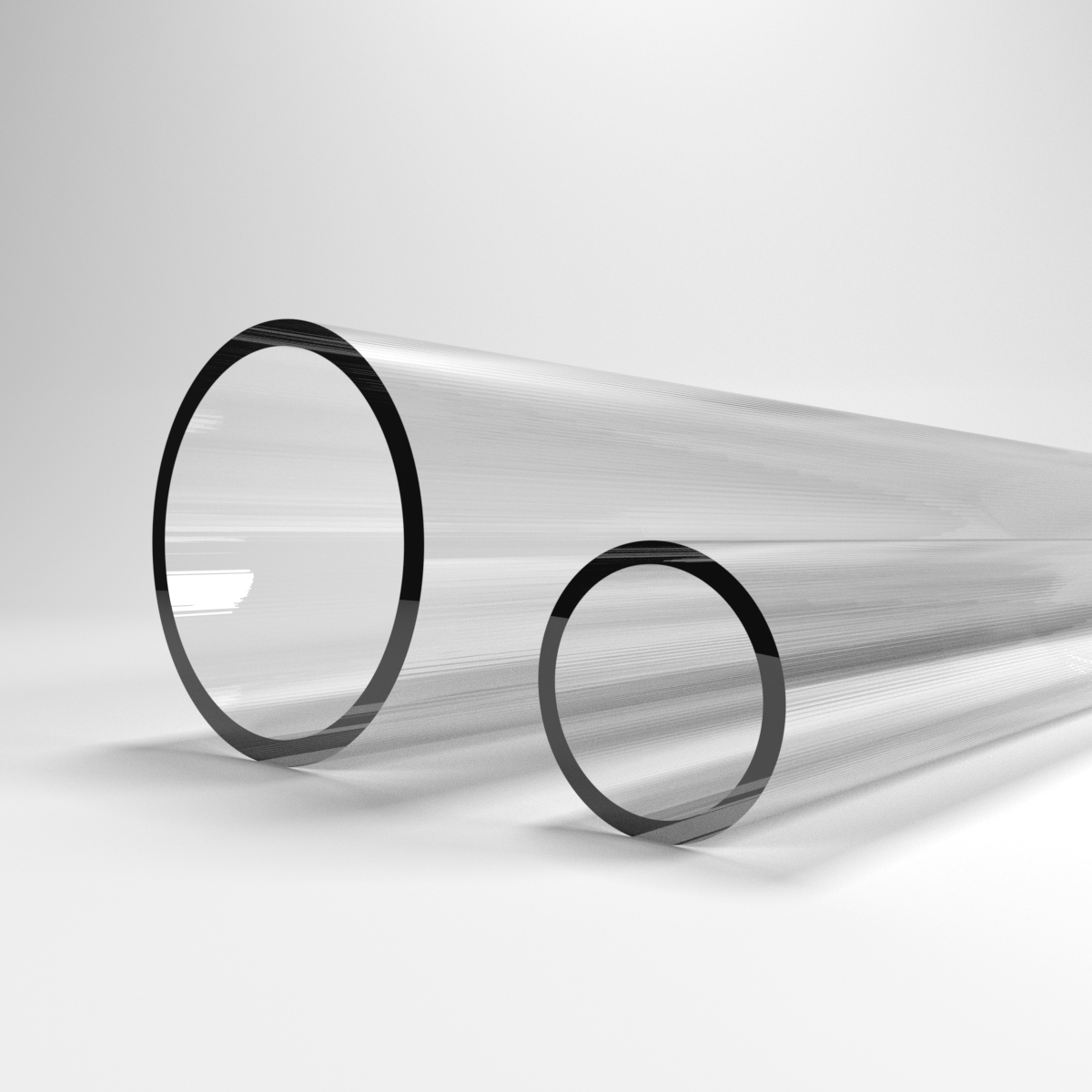 Tubi in Plexiglass Metacrilato Trasparente diametro da 80mm a 96mm -  Vendita Materie Plastiche