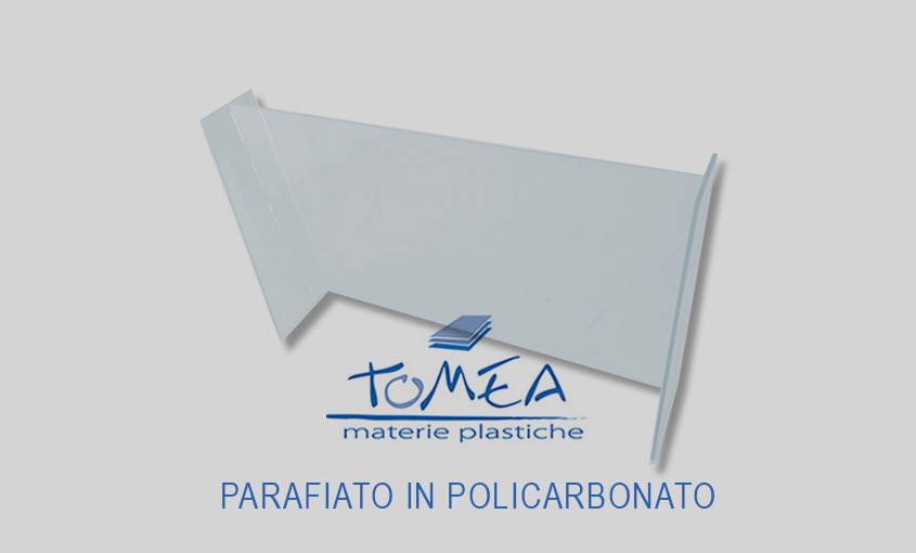 parafiato in policarbonato trasparente