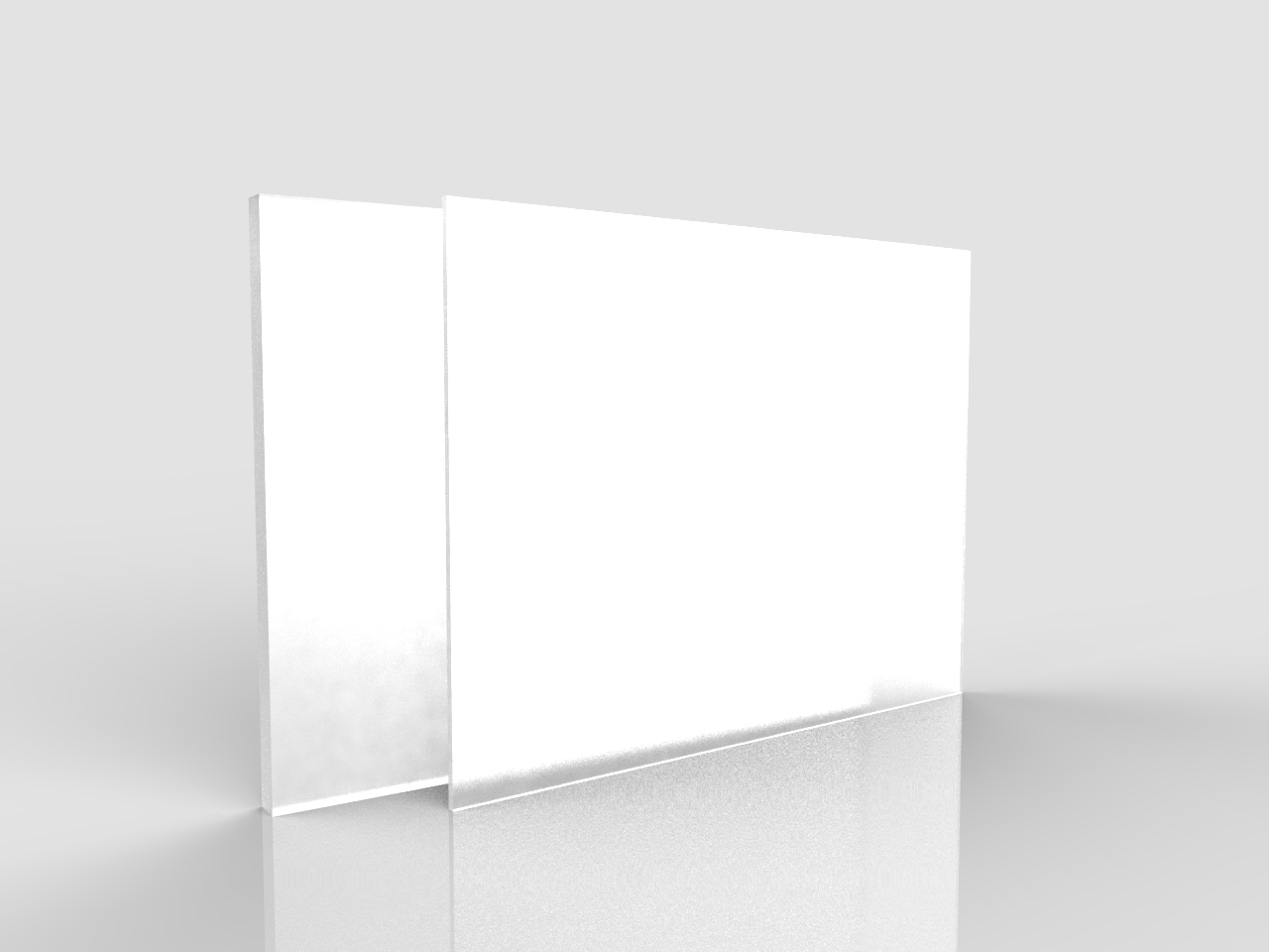 Plexiglass Bisatinato Trasparente 4mm - Vendita Materie Plastiche